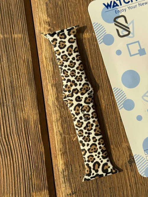 بند اپل واچ مدل سیلیکون پلنگی 1415