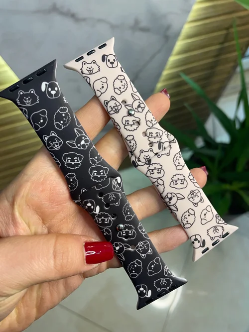 بند اپل واچ مدل سیلیکون طرحدار animal BA1409