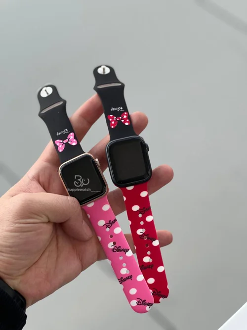 بند اپل واچ مدل سیلیکون طرحدار دیزنی پاپیون BA1520