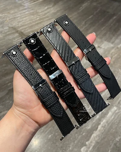 بند اپل واچ مدل Montblanc چرم BA1595